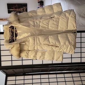 White winter down jacket Laundry by Shelly Segal XS
